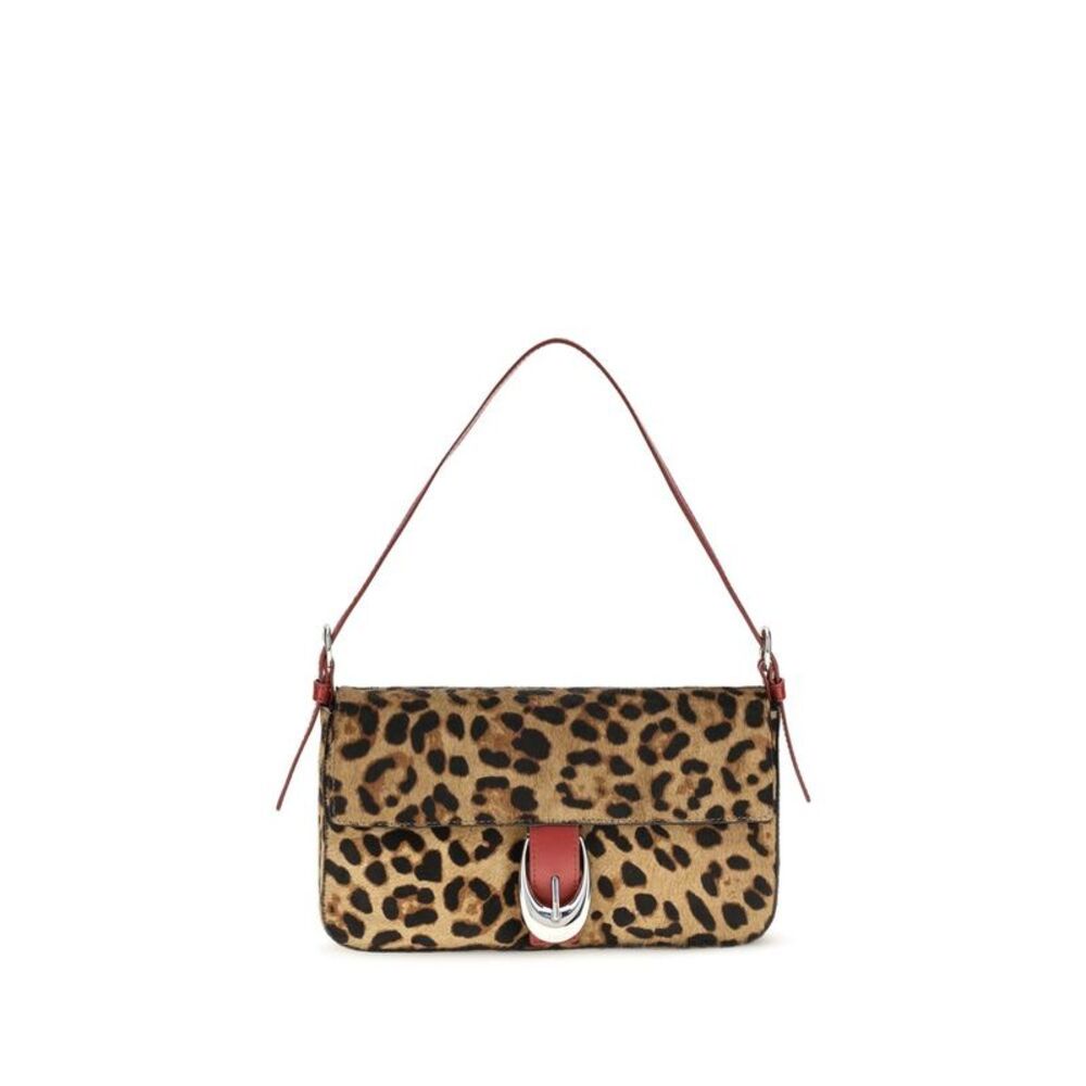 Staud Beige Calf Leather Bos Taurus Shoulder Women's Bag